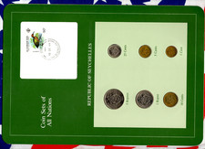 Coin Sets of All Nations Seychelles 1,5 Rupees 1,5,10,25 Cents 1982 UNC