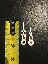 Cuckoo Clock Hands- White- Plastic. 1-3/4” Center Hole Minute Hand (T)