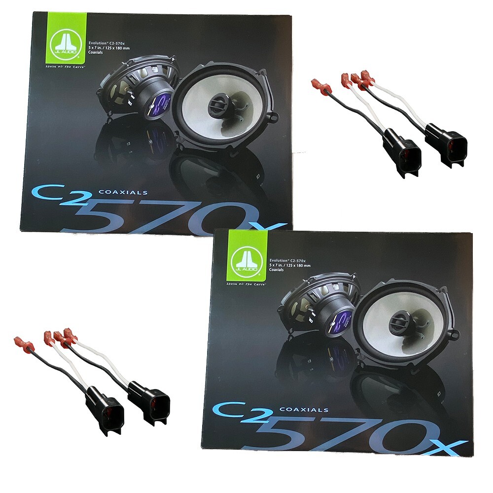 JL Audio C1-570x C1 Series 5x7 6x8 Coaxial Car Door Speakers 50w RMS Pair 1
