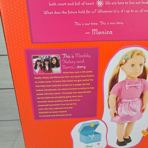 Our Generation Monica 18" Jewelry Fashion Doll With Pierced Ears Blonde New - Picture 14 of 17