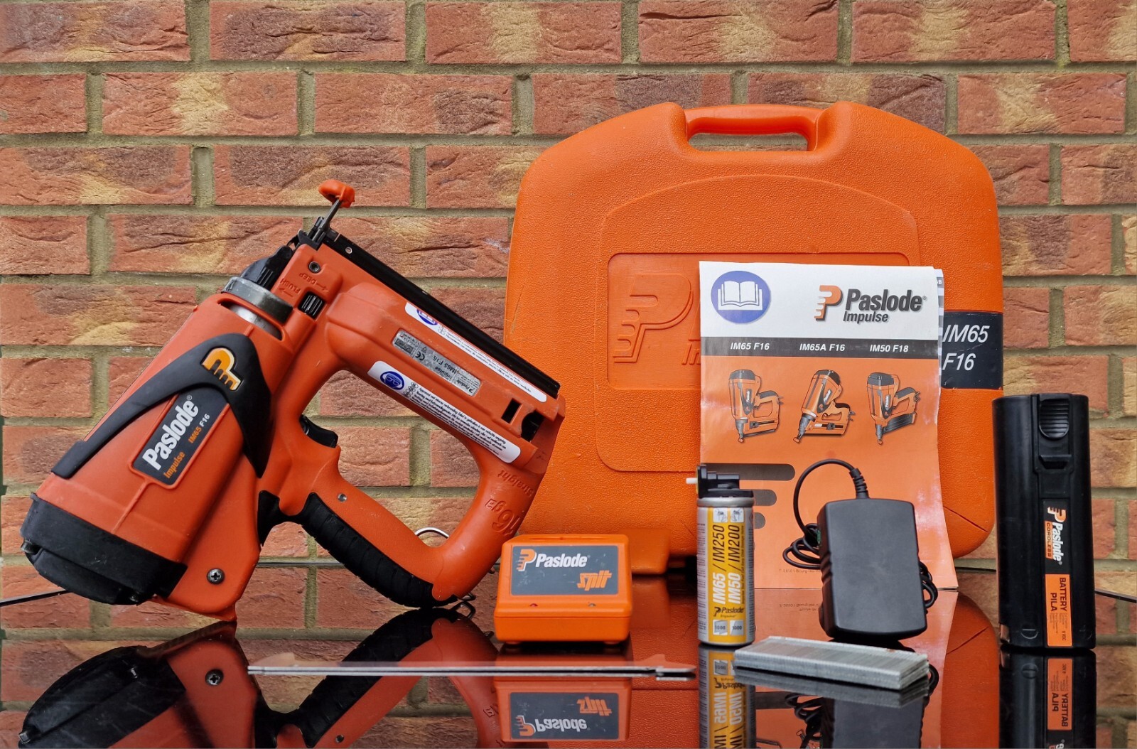 Paslode Im65s F16 Cordless Second Fix Nail Gun Nailer 6V Fully Serviced