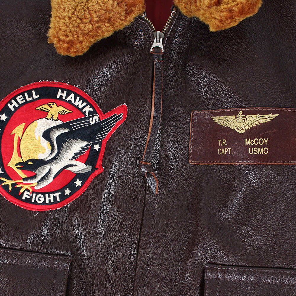 USED] THE REAL McCOYS M422-A Genuine patch Goatskin leather flight