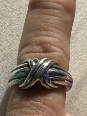 【ビンテージ】TIFFANY&Co. ティファニー 1990 クロスリング925 TIFFANY & CO.】ティファニー VINTAGE シグネチャークロスリング