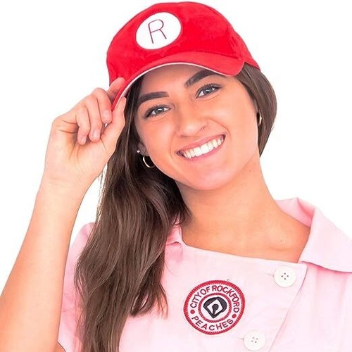 Damen Rockford Peaches AAGPBL Replik Baseball Kleid Halloween Kostüm Cosplay - Bild 4 von 10