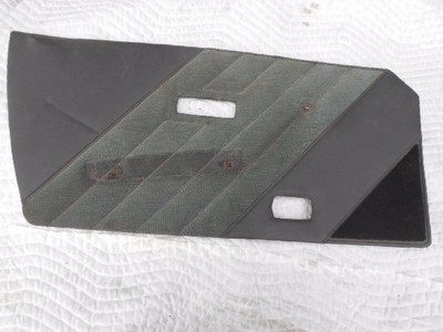 FIAT X 1/9 Used Original Left / Driver's DOOR PANEL Green / Black