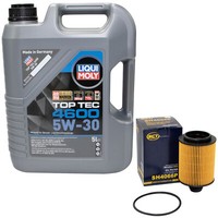 MotoröL Set 5W-30 5 Liter + ÖLfilter SH 4066 P FüR Chevrolet Opel Insignia A 2.0