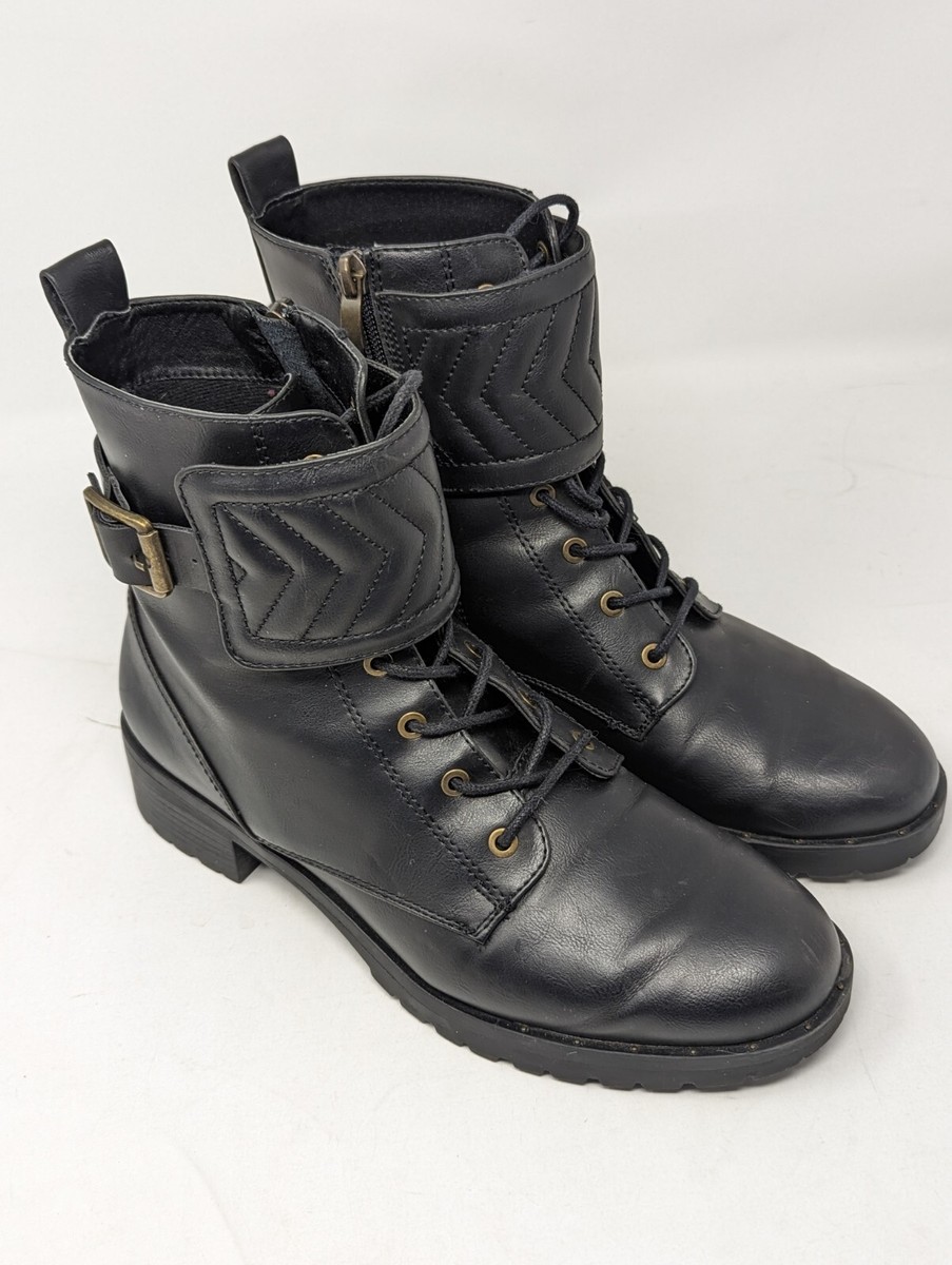 y414185　レディース　BLK M Milwaukee Leather MBL9357 Women's Black 14” Tall Motorcycle Boots