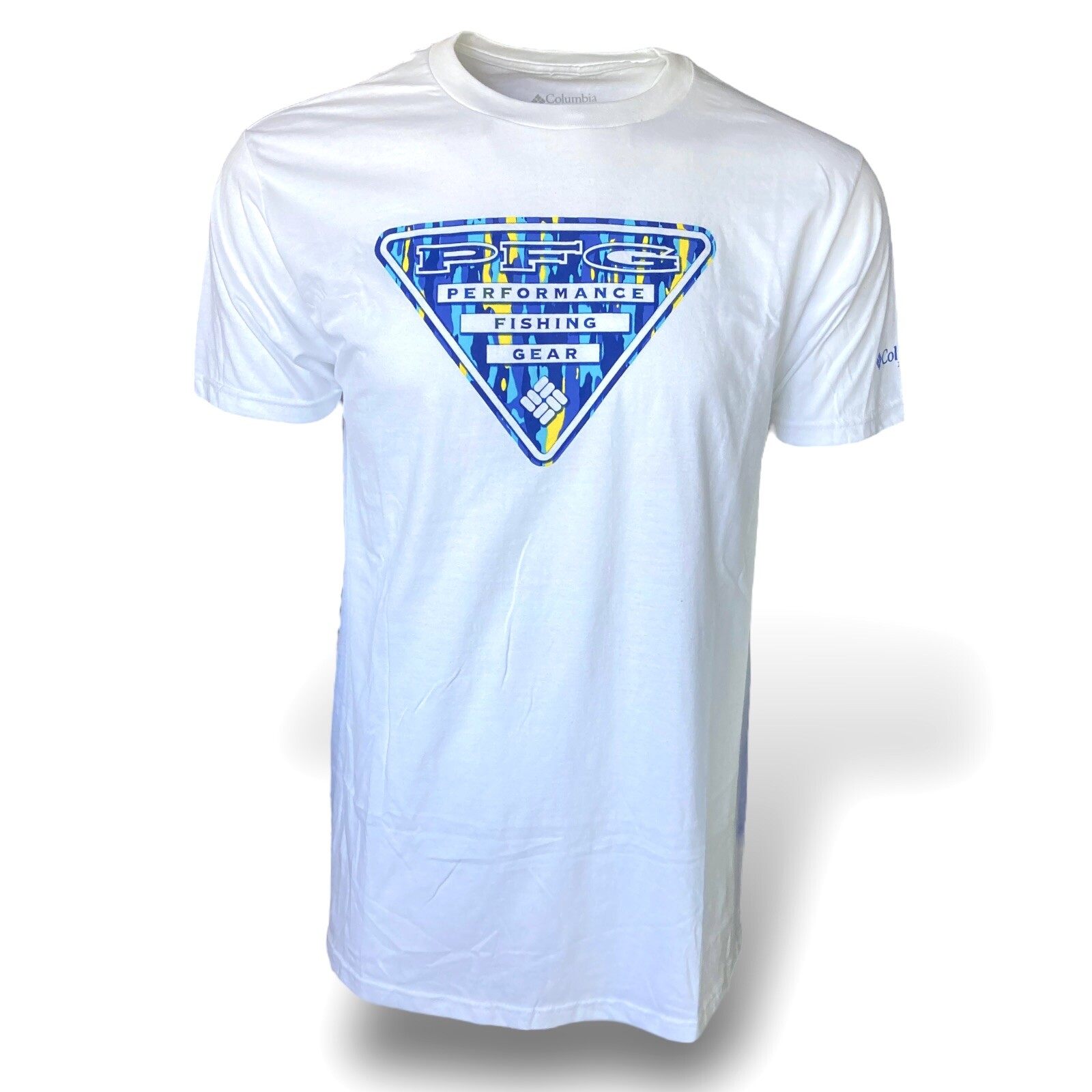 Columbia PFG Performance Fishing Gear USA Fish Logo T Shirt S M L XL