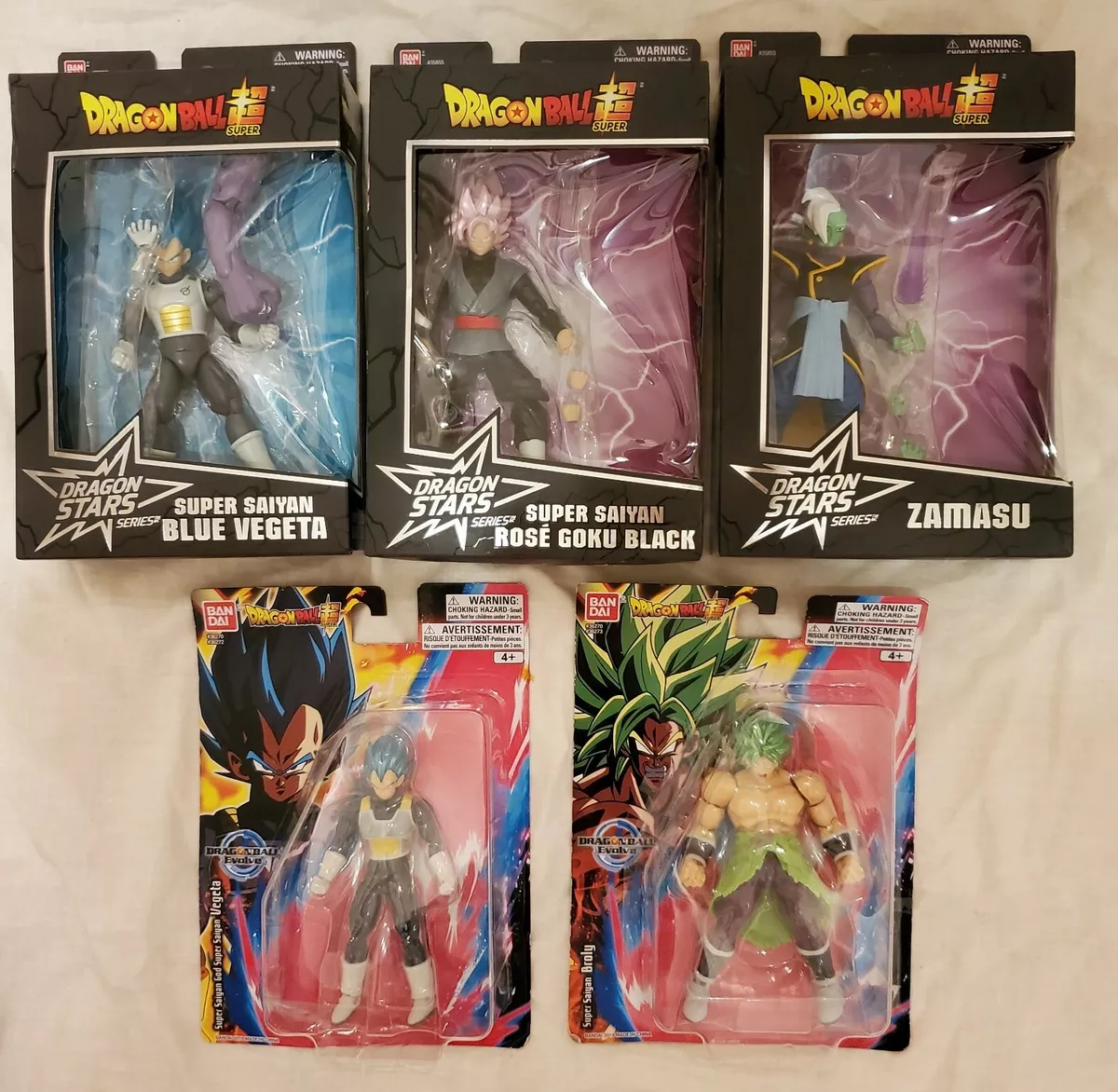 Dragon Ball Super Saiyan Blue Goku & Vegeta Action Figures