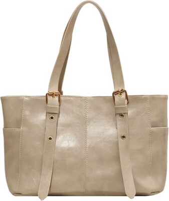 Women Tote Bags PU Leather Tote Bag Shoulder Purse Top Handle Bag Handbags