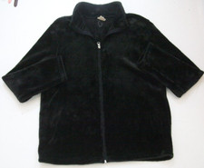 XL 16-18 Faded Glory Black Jacket Coat Polyester Fleece Boys Solid X-Large P46