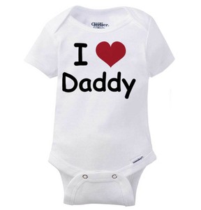 i heart daddy onesie