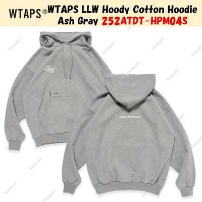 WTAPS LLW Hoody Cotton Hoodie Ash Gray 252ATDT-HPM04S