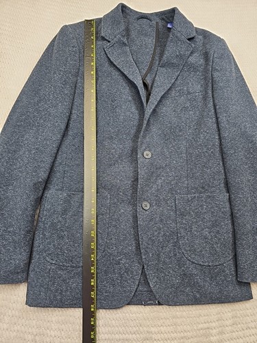 Artefact Blazer Mens Medium Blue Knit 2 Button Blazer - Picture 2 of 8