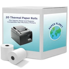 Thermal Paper for Square POS Stand and Register (Star Micronics TSP143IIIU Pr...