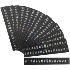 10Pcs Digital Thermometer Strip Sticker Reusable Stick on Aquarium Kitchen Use