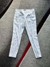 Vince White Linen Blend Slim Leg Trouser Pants 6