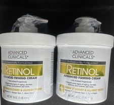 2 Pack Advanced Clinicals Retinol Advanced Firming Cream 16 oz Anti-Aging