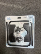 Brio Stainless Steel 3-5 Gallon Water Jug Stand and 2 Dispenser Valves, Black 