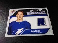 2021-22 Upper Deck UD Rookie Threads Hockey Jersey #RT-RC Ross Colton