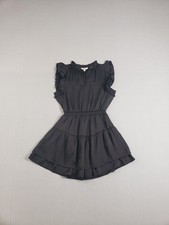 BB Dakota Steve Madden Women Mini Dresses XS Black V Neck Elastic Waist Casual