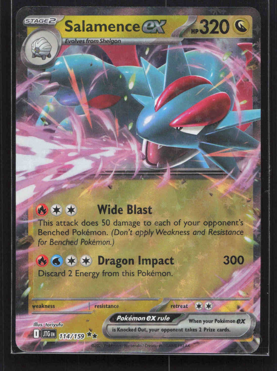 Salamence ex - Double Rare SV09: Journey Together 114/159 NM