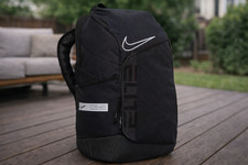 New Nike Elite Pro Basketball Backpack BA6164 Black/White One Size Durable Bag