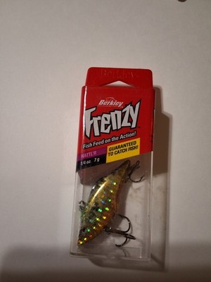 BERKLEY FRENZY SINKING RATTL'R 1/4oz, CRANKBAIT CHROME BLUEGILL, NOS  FR14-CBG