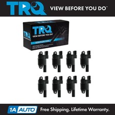 TRQ COP Ignition Coil Set of 8 for GM Chevy Silverado Pickup Truck SUV Hummer