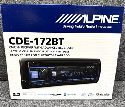 Alpine CDE-172BT Brand New/Open Box/See Photos and full description for details.