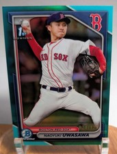 2024 Bowman Chrome - Prospects Naoyuki Uwasawa #BCP-171 Aqua Refractor /125 (RC)