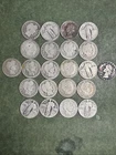 22-90%Silver Quarters Way Under Melt Value Barber,Standing Liberty