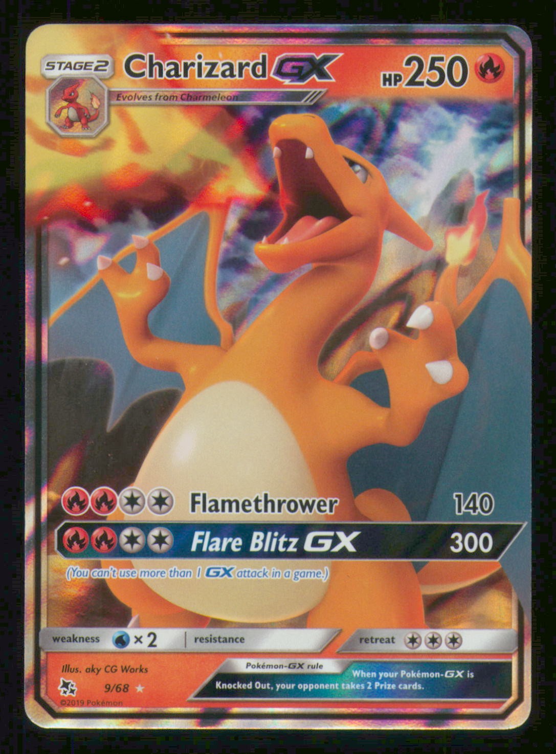Charizard GX Holofoil [Hidden Fates - 9/68] Lightly Played