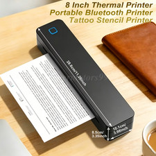 A4 Portable Wireless Thermal Printer Support 8.5" X 11" US Letter Tattoo Printer