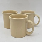 Fiesta Java Coffee Ivory D Handle Homer Laughlin Post 1986 Set of 3 Mugs 12 oz