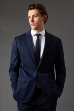 Burton Navy Suit Jacket Mens Smart Suits