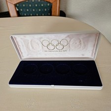 XX. Olympiade Kiel 1972 - M&uuml;nzetui f&uuml;r 4 x 10 DM (ohne M&uuml;nzen)