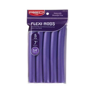 Flexi Rods Hair Curlers 7 Inch 3/4 Inch Heatless Foam Rollers Bouncy Waves