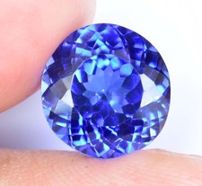 9.10 Ct Natural Blue Sapphire Round Stunning AGL Certified Loose Gemstone