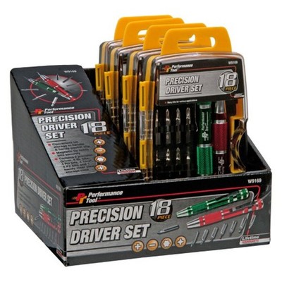PERFORMANCE TOOL Set SCREWDRIVER Precision 18 pcs W9169