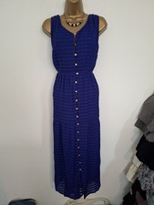 Biba Royal Blue Summer Dress Size 14