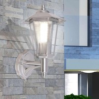 Edelstahl AußEnleuchte AußEnwandlampe Gartenlampe Gartenleuchte IP44 E27 Vidaxl