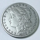1890-S Morgan Silver Dollar $1 Coin - 90% Silver Very Fine Condition #9410