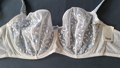 AUBADE Comfort BH FLEUR DE CRISTAL NF14-02 Tüllspitze bleu pure 80F 80 F NEU