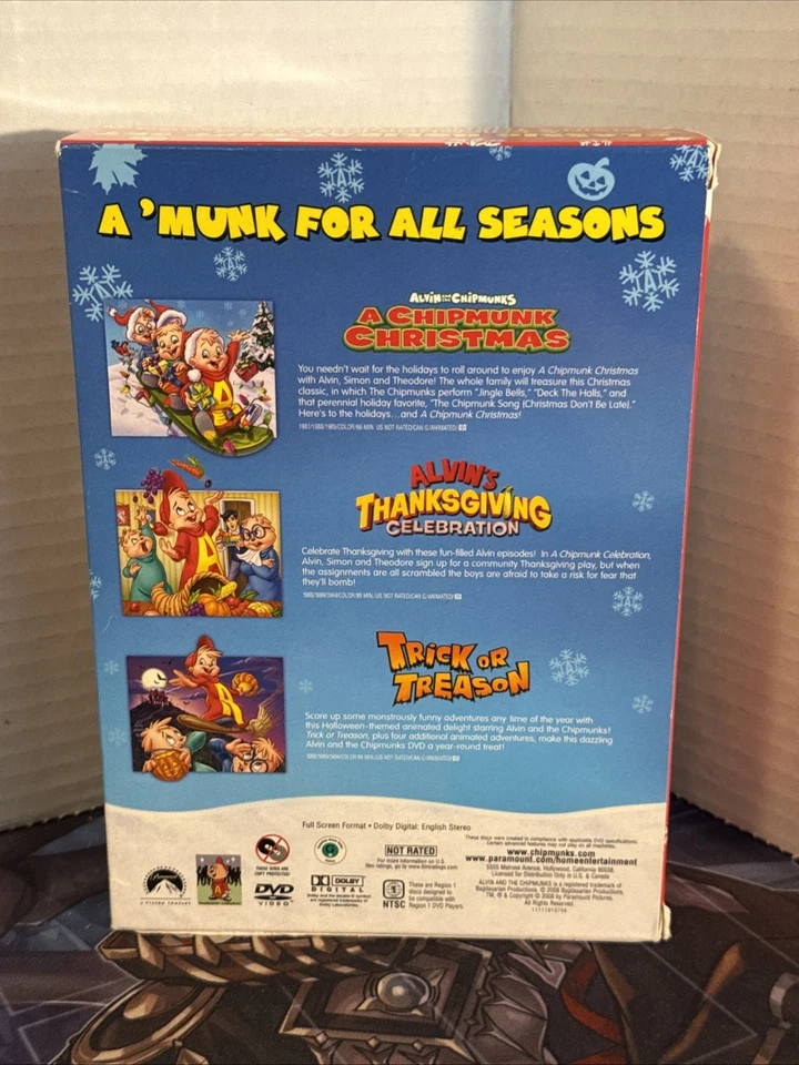 Alvin and the Chipmunks Classic Holiday Gift Set DVD 2008 3-Disc Box Set Xmas - Image 4 of 4