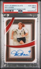 2024-25 PANINI IMMACULATE COLLECTION SHADOWBOX SIG MIA HAMM 43/49 PSA 9 AUTO