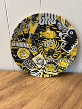 Zak 9” Round Minions Kids Lunch Dinner Plate Despicable Me X4