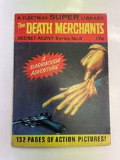 FLEETWAY SUPER LIBRARY SECRET AGENT SERIES #8 - The Death Merchants (Barracuda)