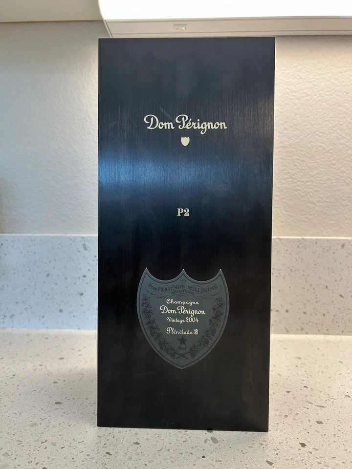 Botella de champán vacía Dom Perignon Brut Vintage 2004, caja e inserto; 750 ml Foto 4 de 4