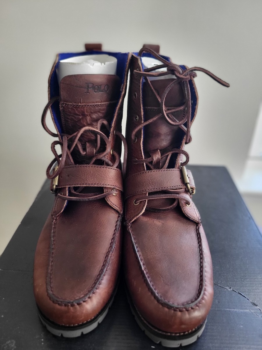 polo ralph lauren ranger boots men NEW IN THE BOX, COLOR BROWN | eBay